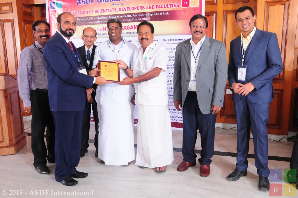 Yerra Rama Mohan Rao at receiving awards