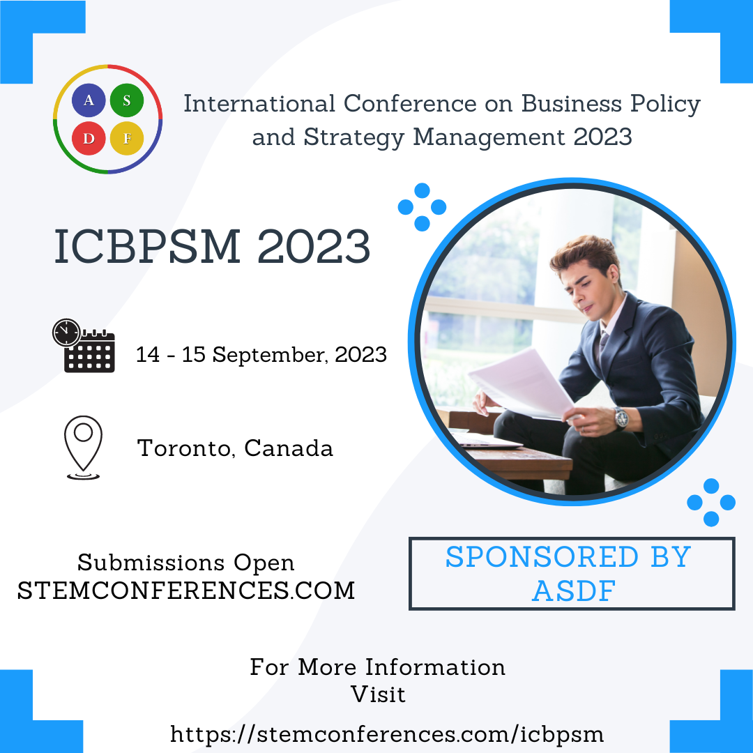 ICBPSM 2023 - STEM Conference Part B