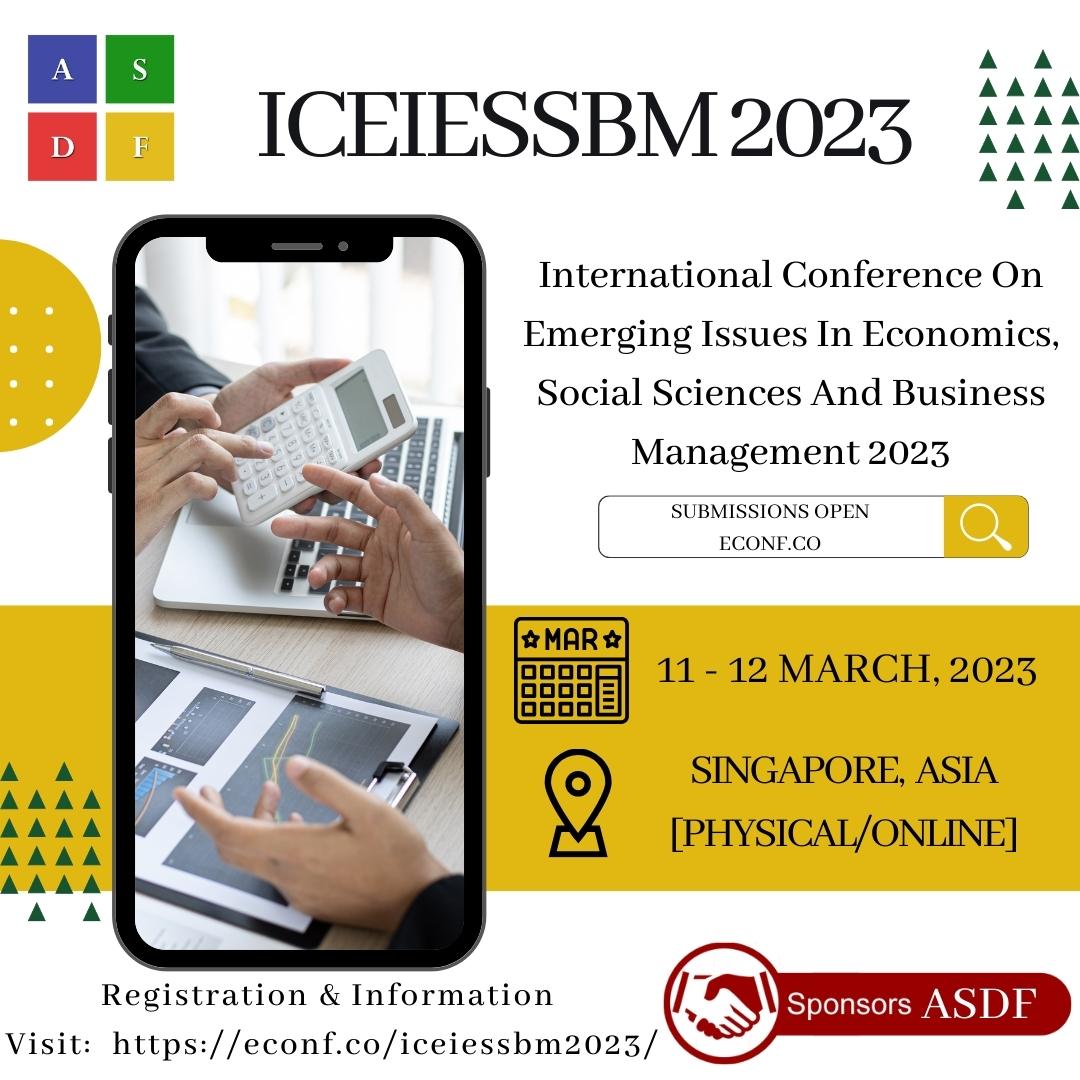 ICEIESSBM 2023 - E Conference Part A