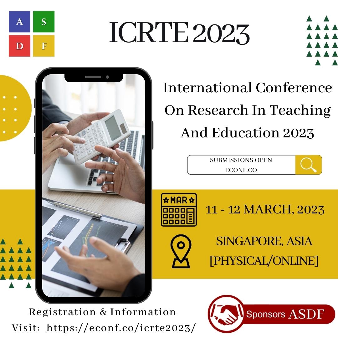 ICRTE 2023 - E Conference Part A