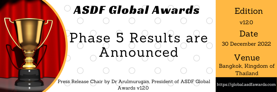 ASDF Global Awards 2022