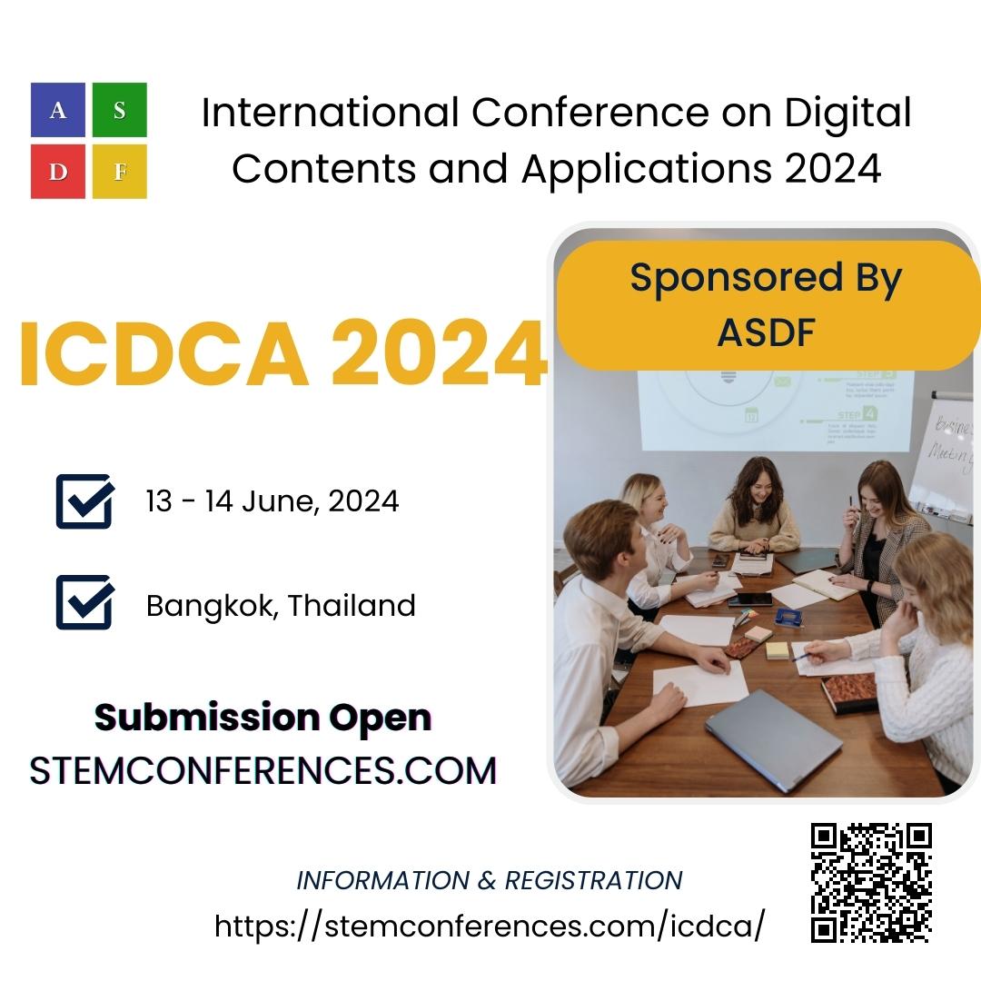 International Conference on Digital Contents and Applications 2024 ASDF