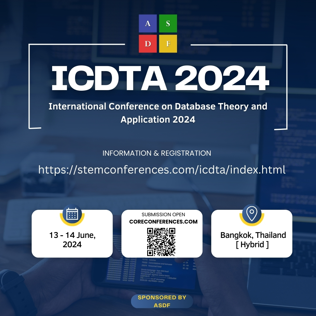 International Conference on Database Theory and Application 2024 – ASDF